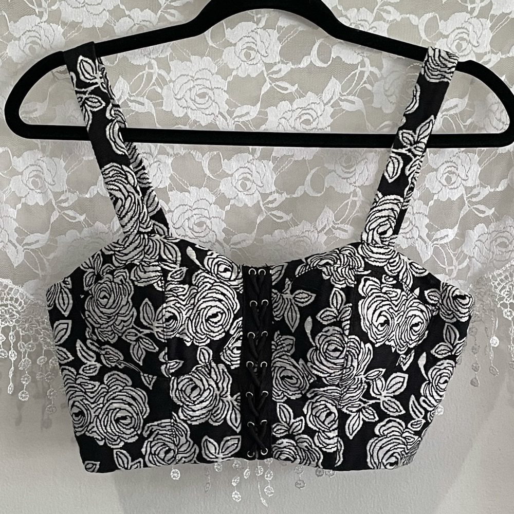 Knit Bustier Crop Top